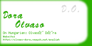 dora olvaso business card